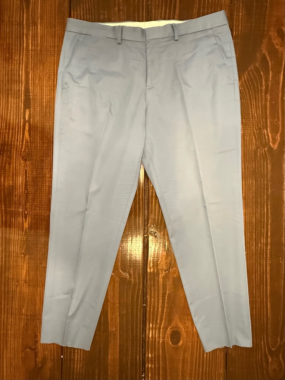 Express Light Blue Men’s Dress Pants - Slim Fit